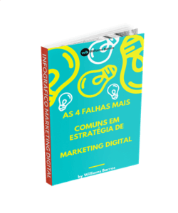 Preparei um presente especial para você! Um infográfico com As 4 falhas mais comuns em estratégias de Marketing Digital.